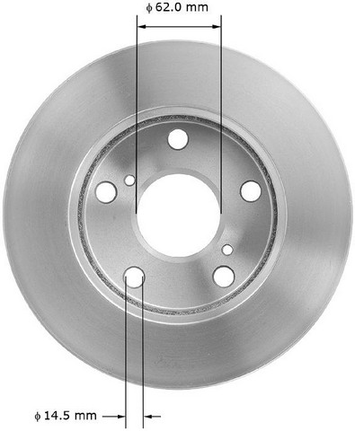 BENDIX PREMIUM DRUM AND ROTOR Disc Brake Rotor P/N:PRT1724