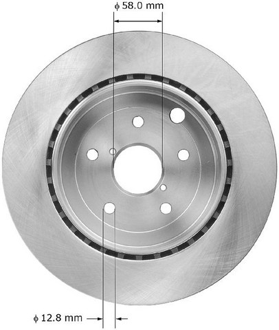 BENDIX PREMIUM DRUM AND ROTOR Disc Brake Rotor P/N:PRT5892
