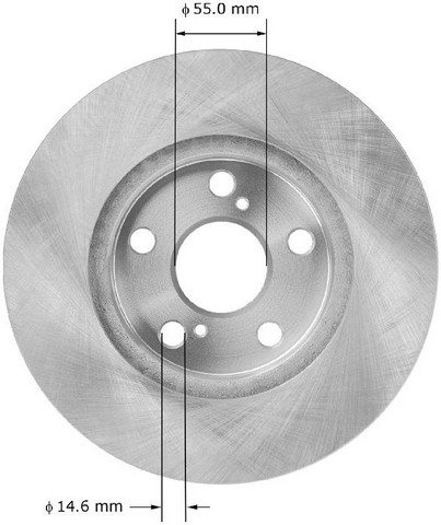 BENDIX PREMIUM DRUM AND ROTOR Disc Brake Rotor P/N:PRT5944