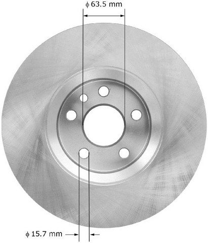 BENDIX PREMIUM DRUM AND ROTOR Disc Brake Rotor P/N:PRT6007