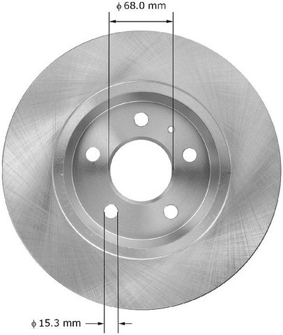 BENDIX PREMIUM DRUM AND ROTOR Disc Brake Rotor P/N:PRT5993