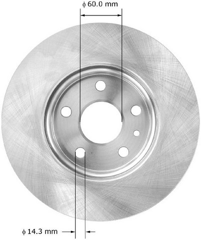 BENDIX PREMIUM DRUM AND ROTOR Disc Brake Rotor P/N:PRT6063
