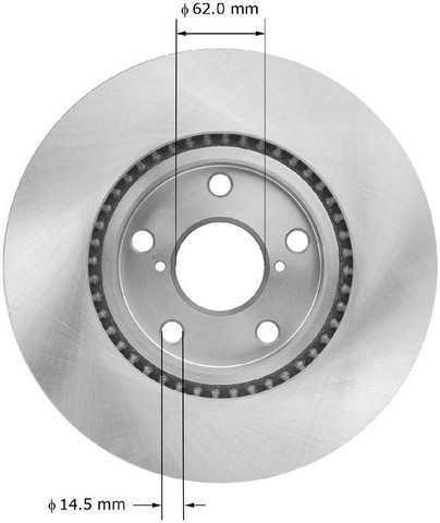 BENDIX PREMIUM DRUM AND ROTOR Disc Brake Rotor P/N:PRT6055