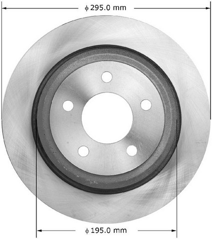 BENDIX PREMIUM DRUM AND ROTOR Disc Brake Rotor P/N:PRT6052