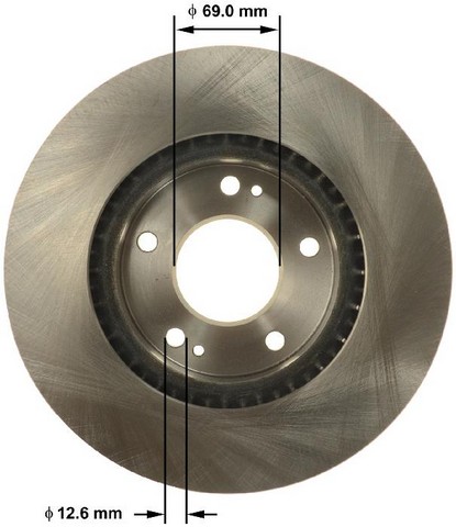 BENDIX PREMIUM DRUM AND ROTOR Disc Brake Rotor P/N:PRT6148