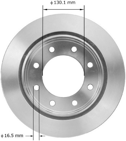 BENDIX PREMIUM DRUM AND ROTOR Disc Brake Rotor P/N:PRT6076