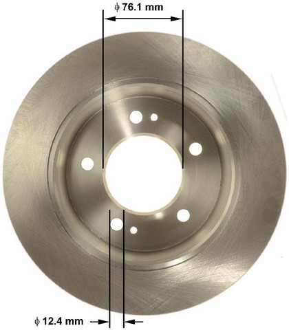 BENDIX PREMIUM DRUM AND ROTOR Disc Brake Rotor P/N:PRT6149
