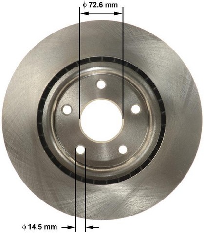 BENDIX PREMIUM DRUM AND ROTOR Disc Brake Rotor P/N:PRT6170