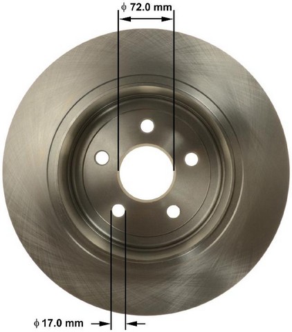 BENDIX PREMIUM DRUM AND ROTOR Disc Brake Rotor P/N:PRT6173