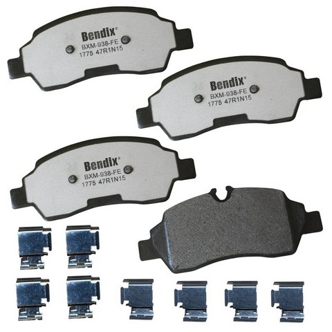 BENDIX FLEET METLOK Disc Brake Pad Set P/N:MKD1775FM