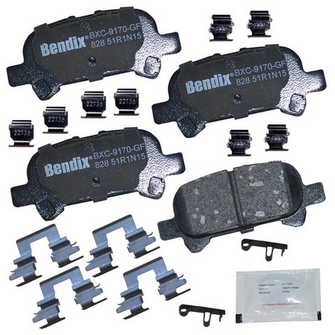 BENDIX PRIORITY 1 Disc Brake Pad Set P/N:CFC828