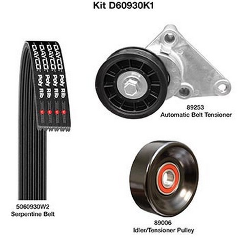Dayco Serpentine Belt Drive Component Kit P/N:D60930K1