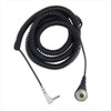 SCS 2236 |  Magsnap 360 Dual Wire Coil Cord, 20' Long, Right Angle Mono Jack, Grey