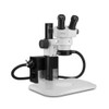 Scienscope ELZ-PK2-AN  |  ELZ Stereo Zoom Binocular, 10X Eyepiece, Ergotrack Stand, Fiber Optic Ring Light