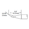 Metcal SCP-CNB04 | MFR Soldering Tip, Conical, Bent, 0.4mm (0.016") for  MFR-H1-SC2 Handpiece, Heavy Thermal Loads