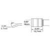 Metcal PTTC-805 | Solder Tweezer Tip, Blade, 15.75mm (0.62") for MX Irons & MX-PTZ Tweezer Handpiece, 800 Series, 2/Pk