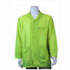 Tech Wear LOJ-HVY3C-4XL  |  Lapel Collar, OFX-100 Fabric, Hip-Length Jacket, Hi-Vis Yellow, 3 Pockets, 4XL, ESD Grid-Knit Grounding Cuffs