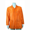 Tech Wear LOJ-HVO3C-4XL  |  Lapel Collar, OFX-100 Fabric, Hip-Length Jacket, Hi-Vis Orange, 3 Pockets, 4XL, ESD Grid-Knit Grounding Cuffs