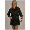 Tech Wear LOJ-93C-4XL  |  Lapel Collar, OFX-100 Fabric, Hip-Length Jacket, Black, 3 Pockets, 4XL, ESD Grid-Knit Grounding Cuffs