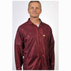 Tech Wear LOJ-33C-XL  |  Lapel Collar, OFX-100 Fabric, Hip-Length Jacket, Burgundy, 3 Pockets, XL, ESD Grid-Knit Grounding Cuffs