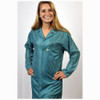Tech Wear LOC-83Key-3XL  |  Lapel Collar, OFX-100 Fabric, Knee-Length Coat, Teal, 3 Pockets, 3XL, Grounding Key