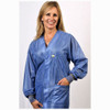 Tech Wear HOJ-23C-6XL  |  Hallmark Collar, OFX-100 Fabric, Hip-Length Jacket, Blue, 3 Pockets, 6XL, ESD Grid-Knit Grounding Cuffs