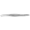 Excelta 24-4-SE  |  Forceps - Laboratory - Curved - 1-Star - SS - Serrated Tips/Grips