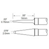 Metcal TCP-BLP2 | MFR Tweezer Tips, Blade, 2mm (0.079") for MFR-H4-TW Handpiece, 2/Pk, Heavy Thermal Load