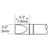 Metcal STP-CH50 | MFR Soldering Tip, Chisel, XL, 5mm (0.197") for  MFR-H1-SC2 Handpiece, Temp Sensitive Application