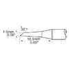 Metcal SFP-DRH15 | MFR Soldering Cartiridge, Hoof, 1.5mm (0.059") for MFR-H1-SC2 Handpiece, Standard Thermal Loads