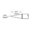 Metcal SFP-CNL06 | MFR Soldering Tip, Conical, 0.6mm (0.024") for  MFR-H1-SC2 Handpiece, Standard Thermal Loads