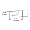 Metcal SFP-CH35 | MFR Soldering Tip, Chisel, 3.5mm (0.138") for  MFR-H1-SC2 Handpiece, Standard Thermal Loads