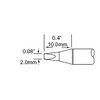 Metcal SFP-CH20 | MFR Soldering Cartiridge, Chisel, 2mm (0.079"), 30 Deg for MFR-H1-SC2 Handpiece, Standard Thermal Loads