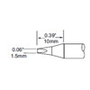 Metcal SFP-CH15 | MFR Soldering Cartiridge, Chisel, 1.5mm (0.059"), 30 Deg for MFR-H1-SC2 Handpiece, Standard Thermal Loads