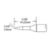 Metcal SCP-BVL10 | MFR Soldering Tip, Bevel, 1mm (0.039"), 60 Deg for  MFR-H1-SC2 Handpiece, Heavy Thermal Loads