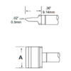 Metcal RCP-BL3 | MFR SMT Rework Cartridge, Blade, 22mm (0.866"), Heavy Thermal Loads