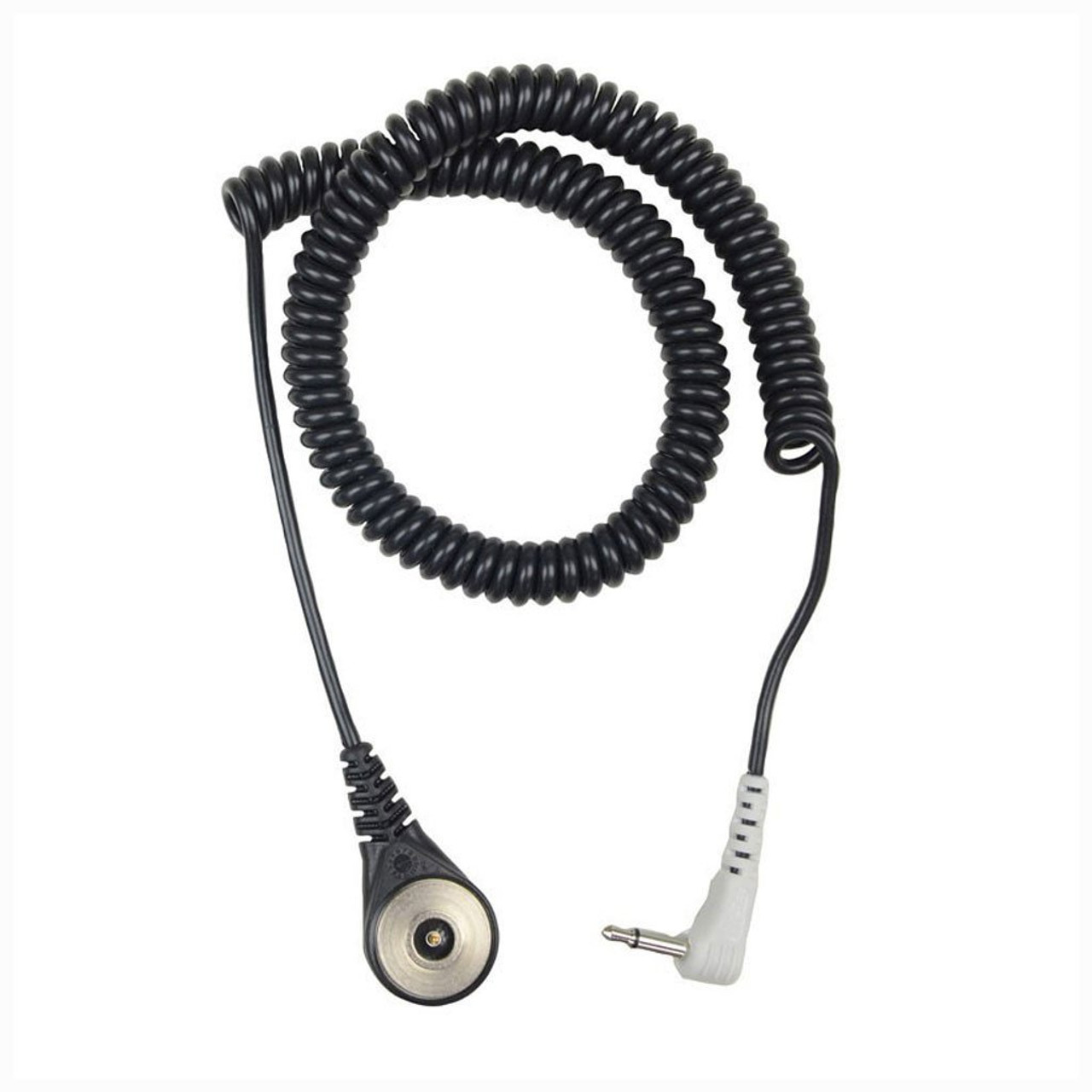 SCS 2234 |  Magsnap 360 Dual Wire Coil Cord, 6' Long, Right Angle Mono Jack, Grey