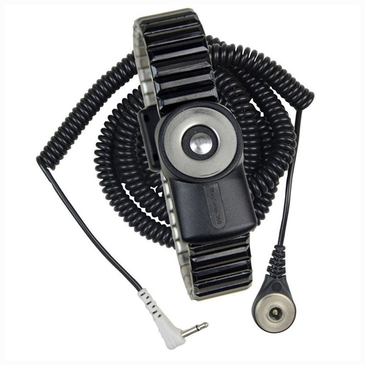 SCS 2232 |  MagSnap 360 Magnetic Metal ESD Wrist Strap, Dual Wire, 12' Cord, Medium