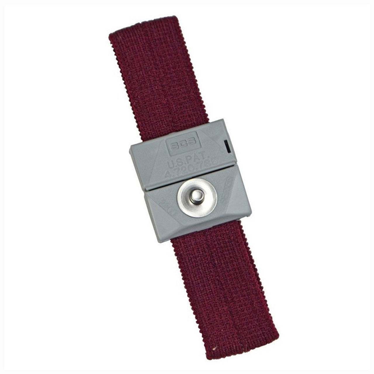 SCS 2204 |  Adjustable, Elastic Fabric ESD Wrist Band, Red
