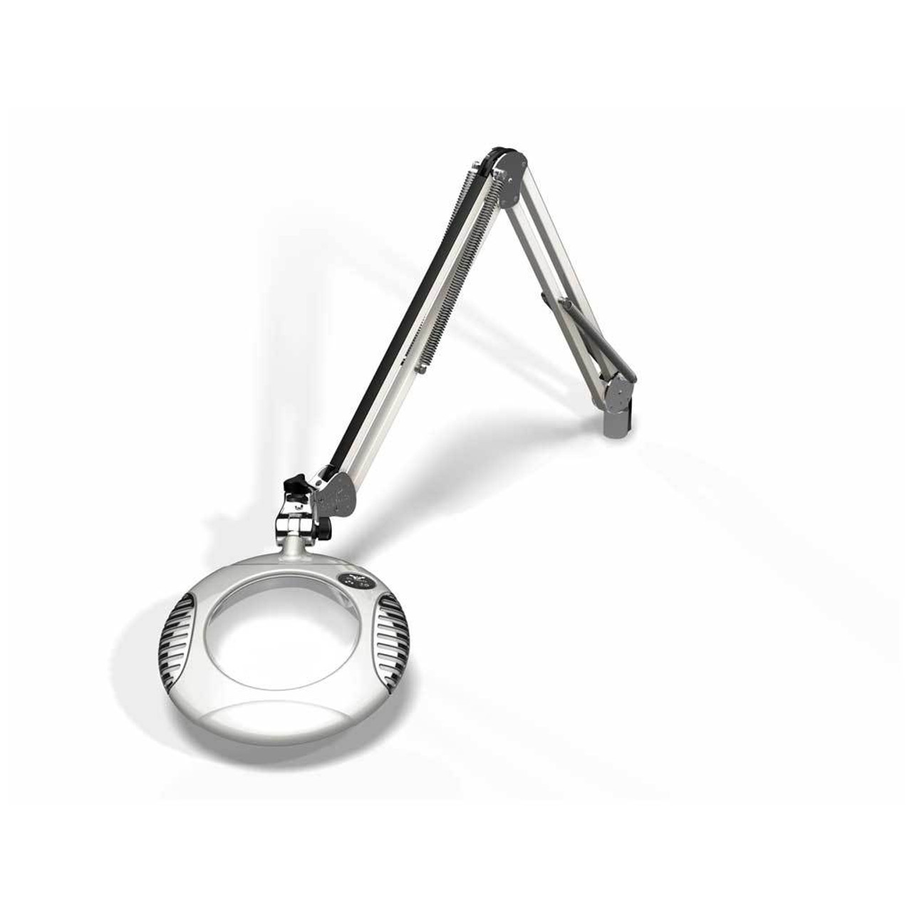 OC White 41600-5-MW  |  Green-Lite LED Magnifier - 5 Diopter (2.25X) - Medical White - ESD-Safe - 30in - Weighted Base - 100-240V - 4W - LED