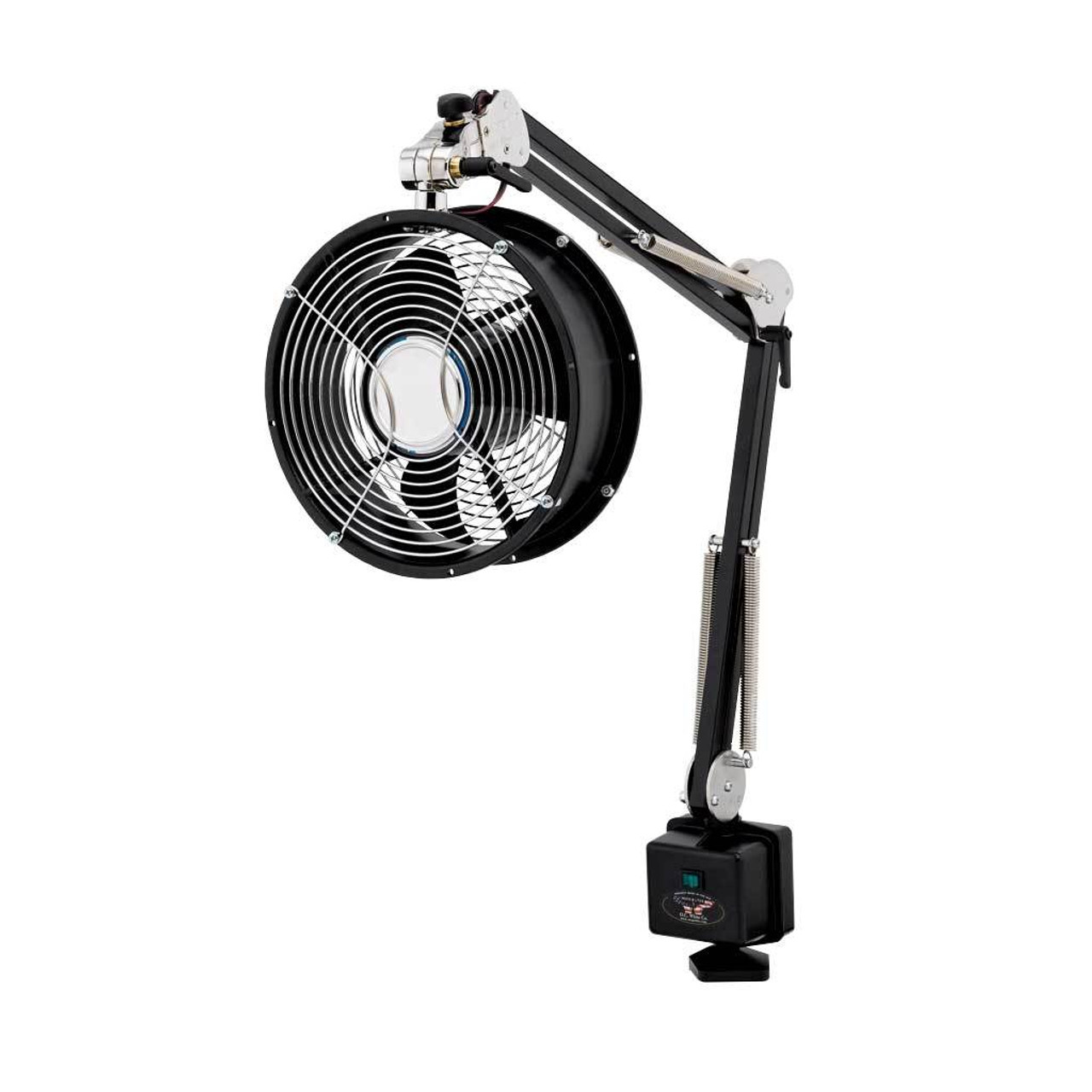 OC White 50010 |  Ultra Exhaust Fan - Carbon Black - ESD-Safe - 43in - Table Edge Clamp - 120V