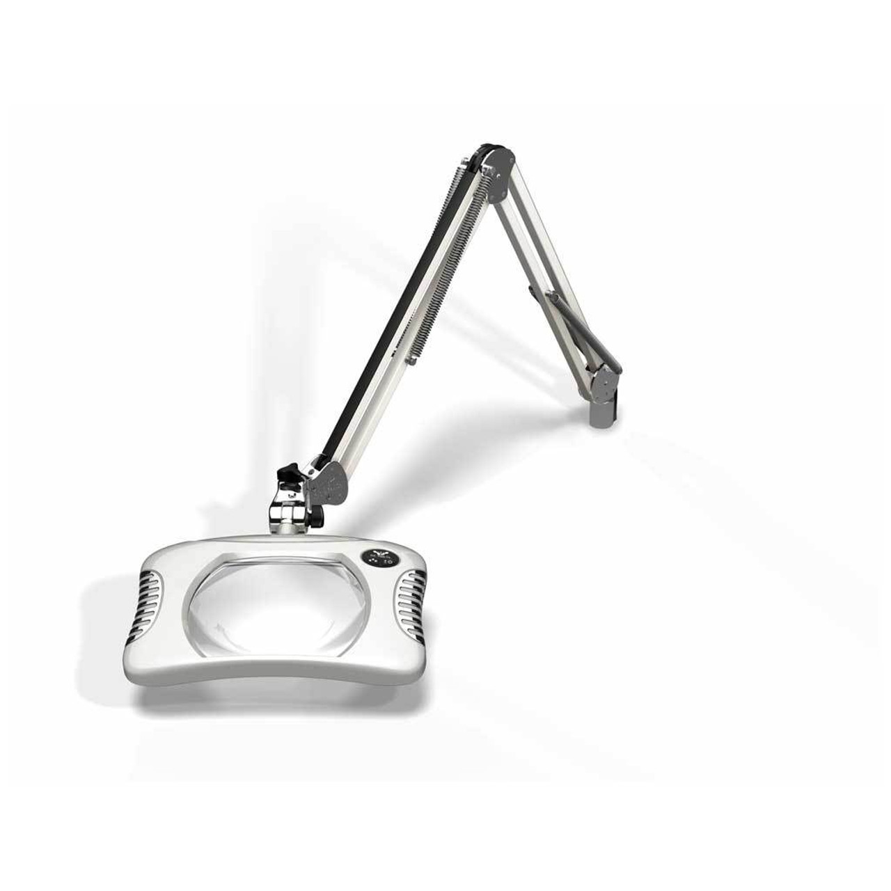 OC White 81300-4-MW  |  Green-Lite Rectangle LED Magnifier - 4 Diopter (2X) - Medical White - ESD-Safe - 30in - Screw Down - 100-240V - 8W - LED