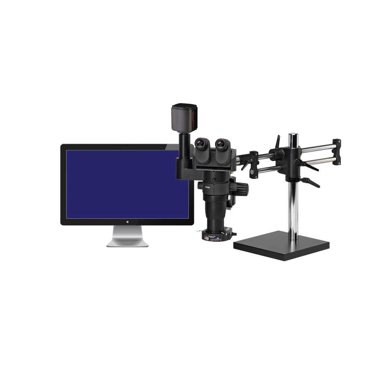 OC White TKEZT-880  |  Ergo-Zoom Trinocular Microscope - Carbon Black - ESD-Safe - Ball Bearing Base - 100-240V