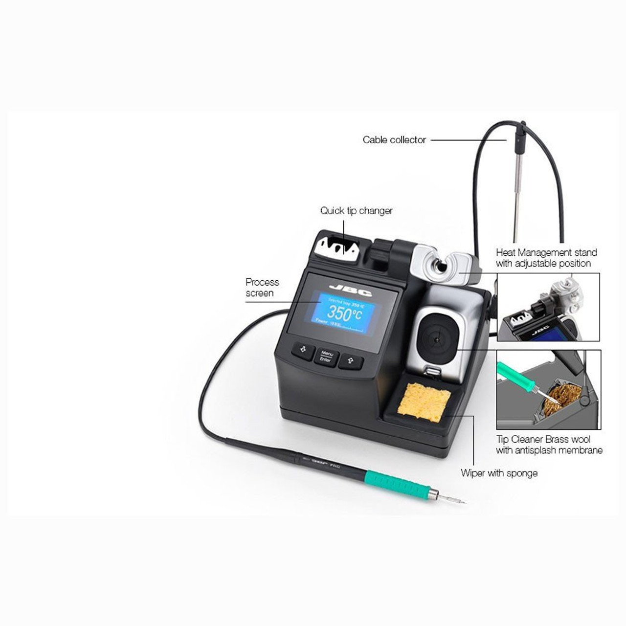 JBC CD-9SE  |  Compact Precision Soldering Station, 100V