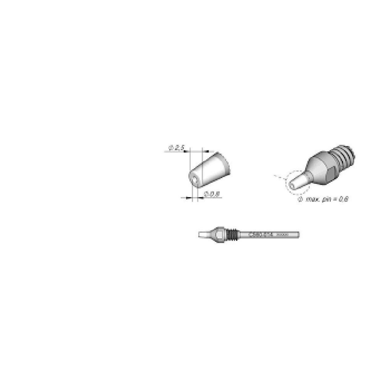JBC C560014  |  Desoldering Tip - 2.5 mm