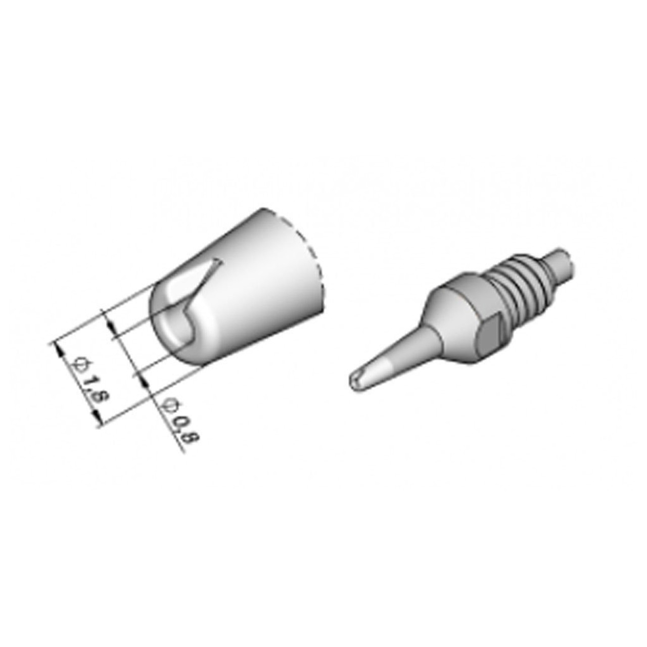 JBC C560012  |  C560 Desoldering Tip - 1.8 mm HT PADS