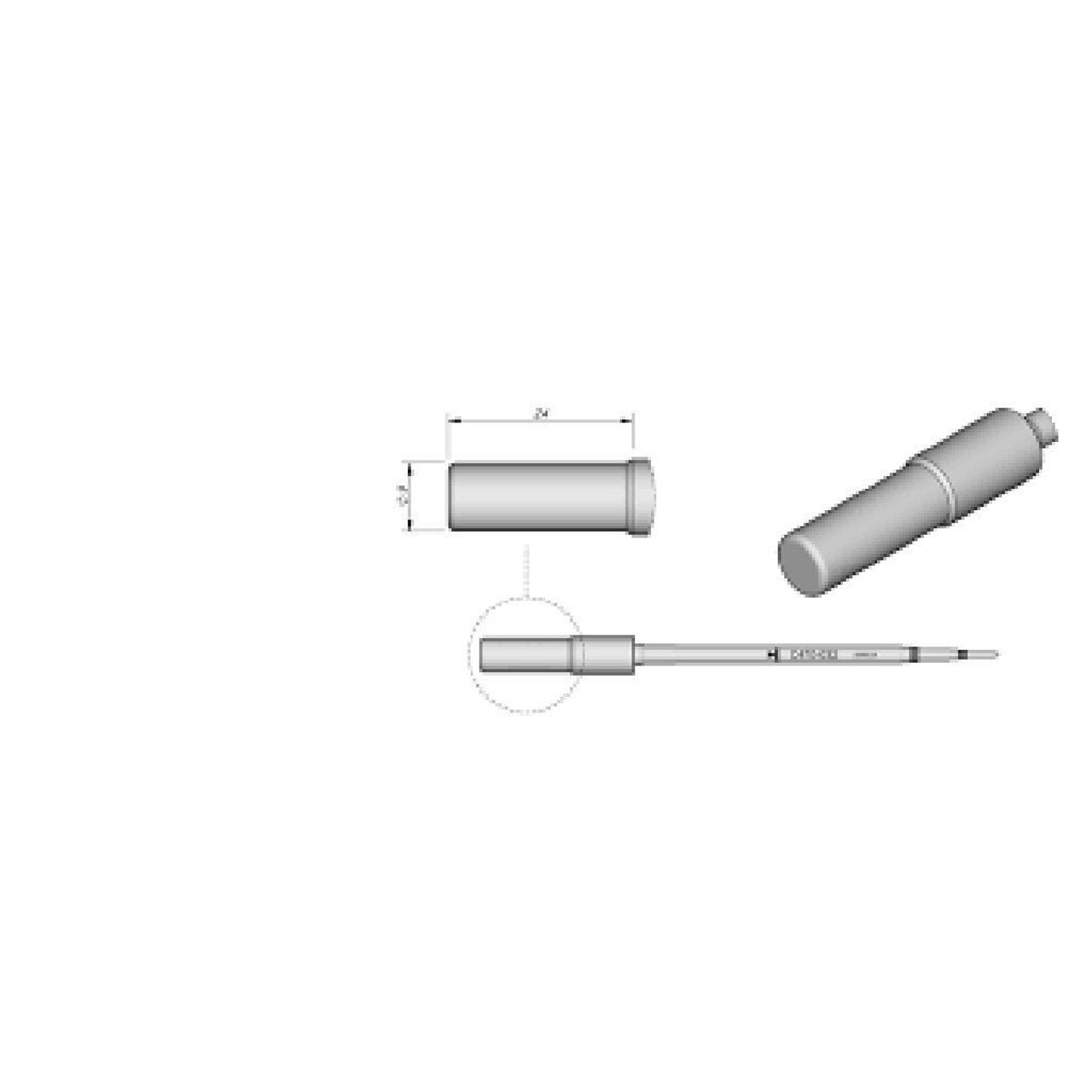 JBC C470032  |  C470 Soldering Tip Cartridge - 24 mm