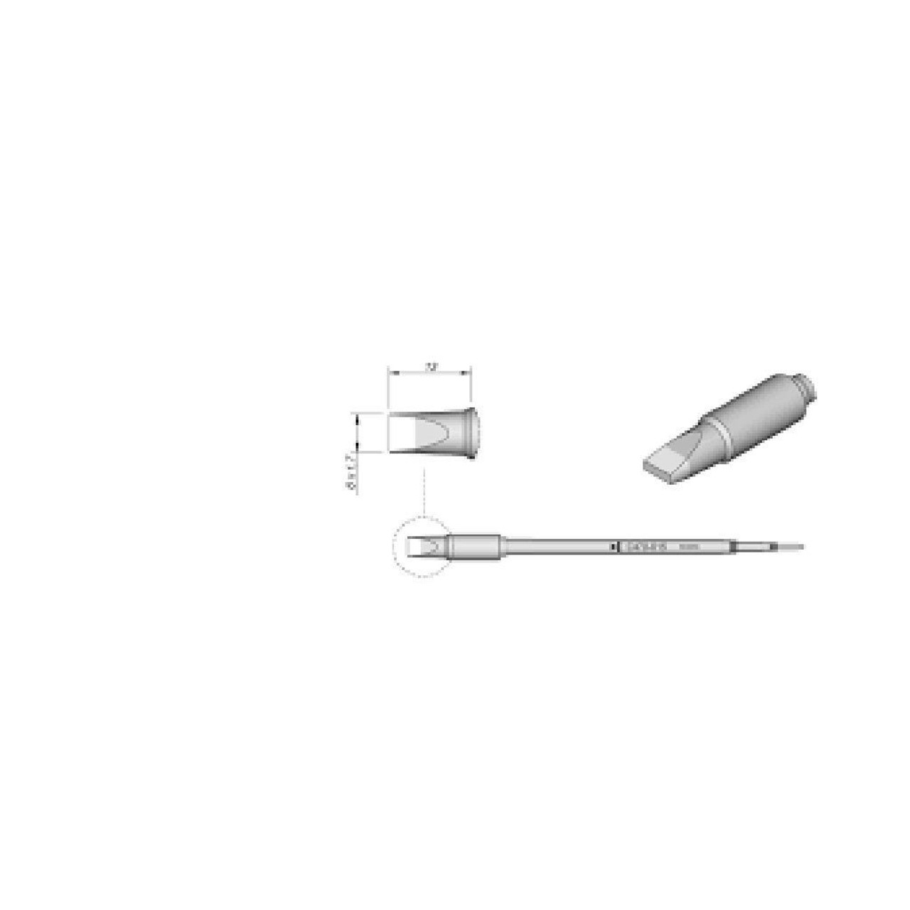 JBC C470015  |  C470 Chisel Soldering Tip Cartridge - 6 mm
