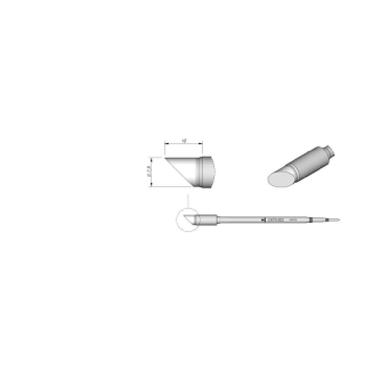 JBC C470003  |  C470 Conical Soldering Tip Cartridge - 7.5 mm