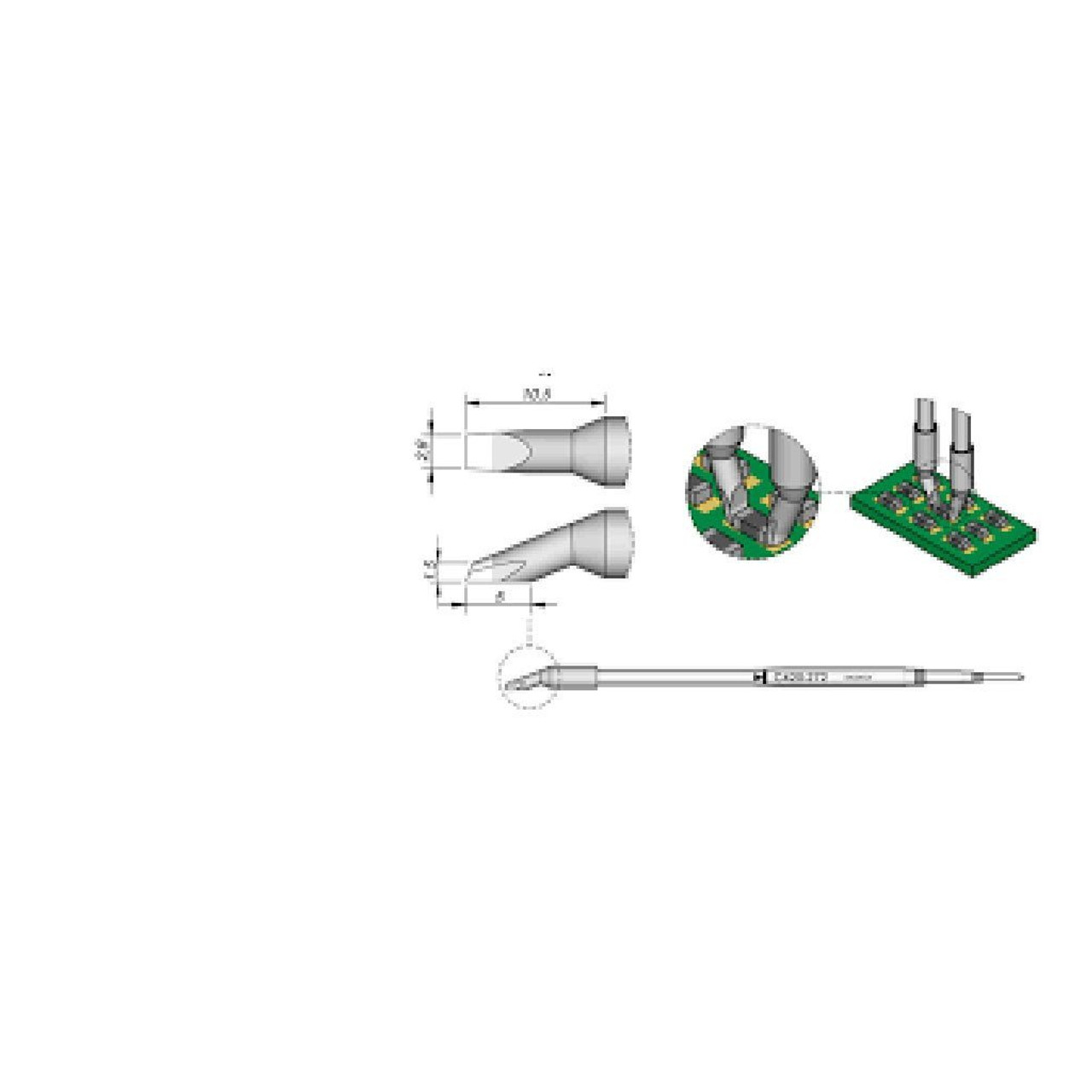 JBC C420272  |  C420 Spade Soldering Tip Cartridge - 2.6 mm
